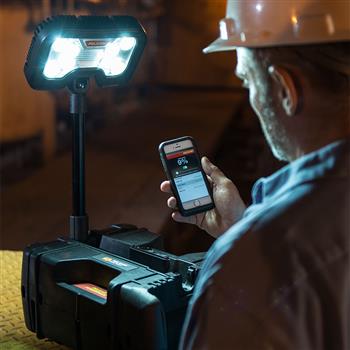 Pelican 9480 Remote Area Lighting System equiped with bluetooth technology which allows you to control it via a phone app