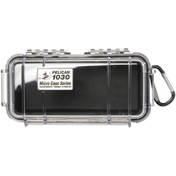 Clear Pelican 1030 Micro Case with Black Liner