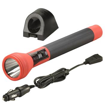 Orange Streamlight SL-20LP NIMH Rechargeable LED Flashlight with 12V DC Charger