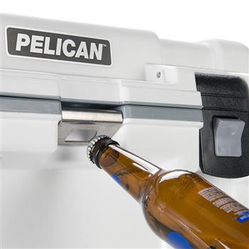 Pelican™ 50 Quart Cooler has a built-in bottle opener