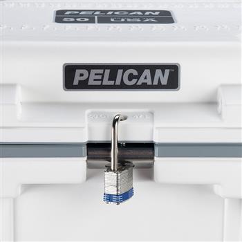 Pelican™ 50 Quart Cooler with lock slot (padlock not included)