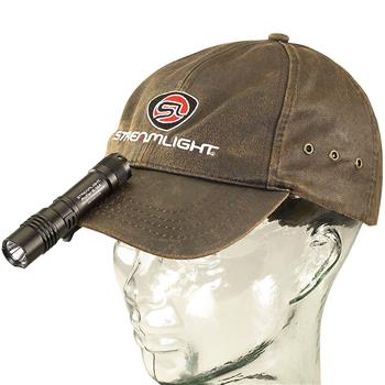 Streamlight ProTac® 1L-1AA LED Flashlight attaches to visor for hands-free use