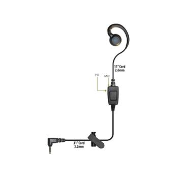 Curl Cell Phone Earpiece with SLA connector
