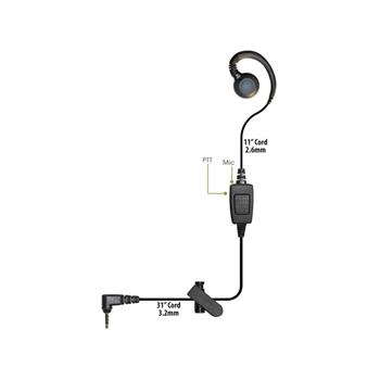 Curl Cell Phone Earpiece with ZLO Connector