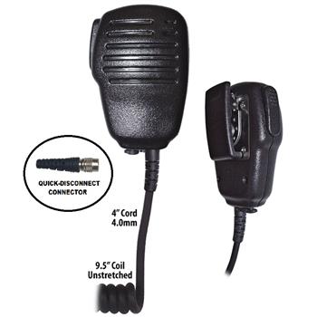Flare Compact Speaker Microphone with quick-disconnect connector