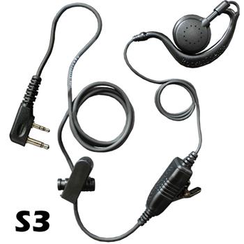 Agent C-Ring Surveillance Radio Earpiece with S3 Connector