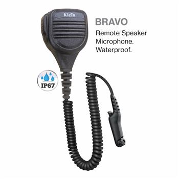Bravo Speaker Microphone is IP56 waterproof compliant