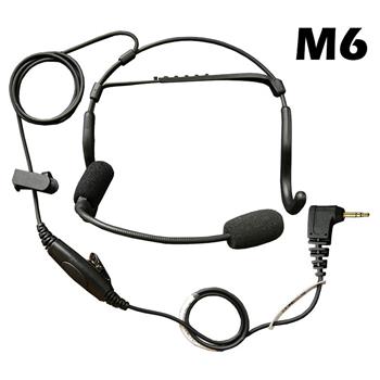 CrewChief Lightweight Radio Headset with M6 Connector