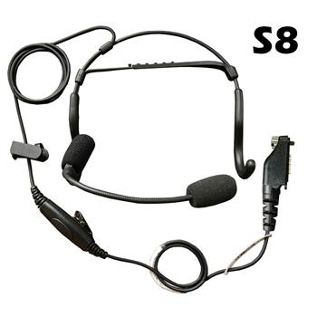 CrewChief Lightweight Radio Headset with S8 Connector