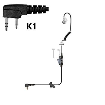 Intrepid Radio Earpiece comes with the K1 connector