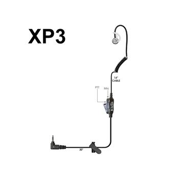 Intrepid Cell Phone Earpiece with a braided cable for Sonim XP3 phones