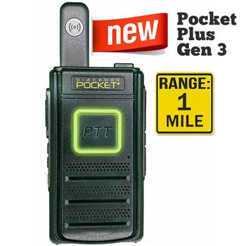 Klein Pocket Plus 2-Way Radio with a 1 mile range