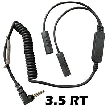 RiderComm Motorcycle Helmet Headset Cable with 3.5 RT connector