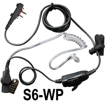 Star Surveillance Radio Earpiece with a Waterproof S6 Connector