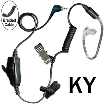 Star Surveillance Cell Phone Earpiece with Braided Cable and 3.5mm headset jack
