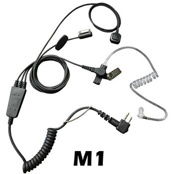 Stealth Radio Earpiece with M1 Connector and a Ring-Finger PTT Button