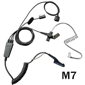 Stealth Radio Earpiece with M7 Connector and a Ring-Finger PTT Button