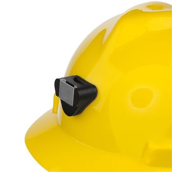 Hard Hat Clip Mount will work with virtually all hard hats (hardhat not included)