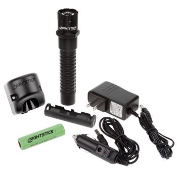 Nightstick 460XL Tactical Flashlight includes battery, charger, AC/DC Cords