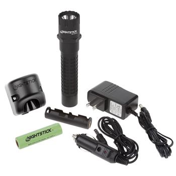 Nightstick 510XL Tactical Flashlight includes battery, charger and AC/DC Cords