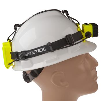 Nightstick 5456G Dual-Light™ Headlamp with a rear battery compartment (Hardhat not included)