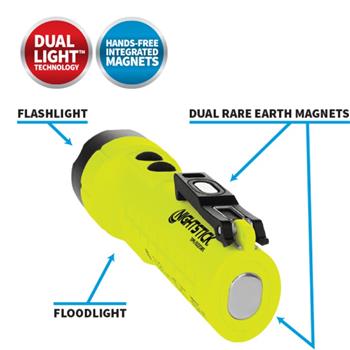 5522GMX Flashlight is a dual light with integrated magnets