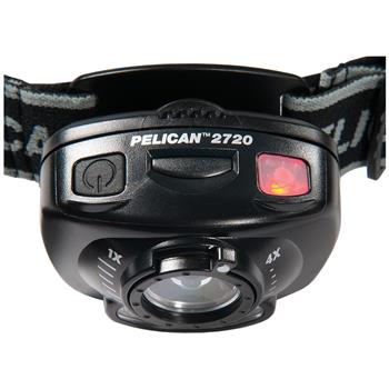 Pelican™ 2720 LED Headlamp push-button manual operation or gesture activation