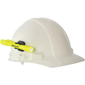 Pelican 1975 LED Flashlight comes with a helmet light holder (Helmet not included)