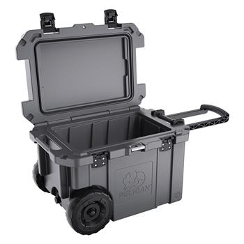 Pelican™ 45 Qt Elite Cooler with heavy duty wheels and trolley handle