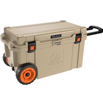 Pelican 65 Qt Elite Cooler with wheels and trolley handle