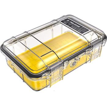 Pelican M50 Micro Case - Clear with Yellow Liner