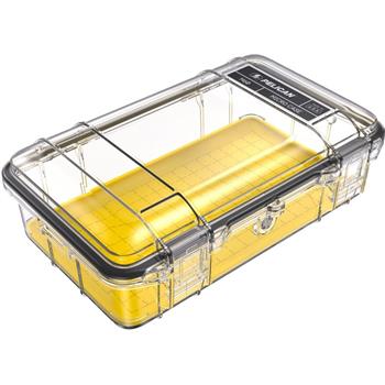 Pelican M60 Micro Case - Clear with Yellow Liner