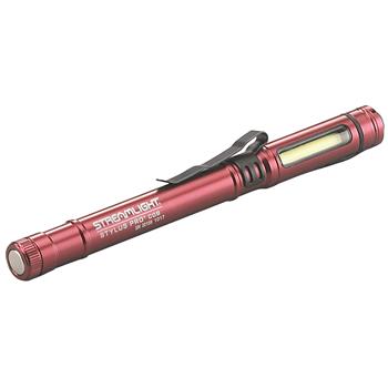Red Streamlight Stylus Pro COB® USB Rechargeable Penlight Flashlight