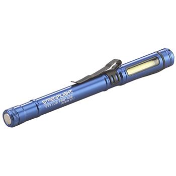 Blue Streamlight Stylus Pro COB® USB Rechargeable Penlight Flashlight