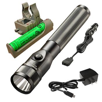 Streamlight Stinger LED Flashlight with AC/DC charge cords and PiggyBack base