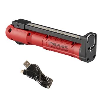 Red Streamlight Stinger Switchblade with USB Cord
