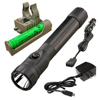 Streamlight PolyStinger DS LED Rechargeable Flashlight with AC/DC Charge Cords and 1 PiggyBack Base
