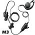 Agent C-Ring Surveillance Radio Earpiece with M3 Connector