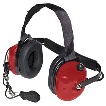 Red Dual Muff Titan Extreme High Noise Headset
